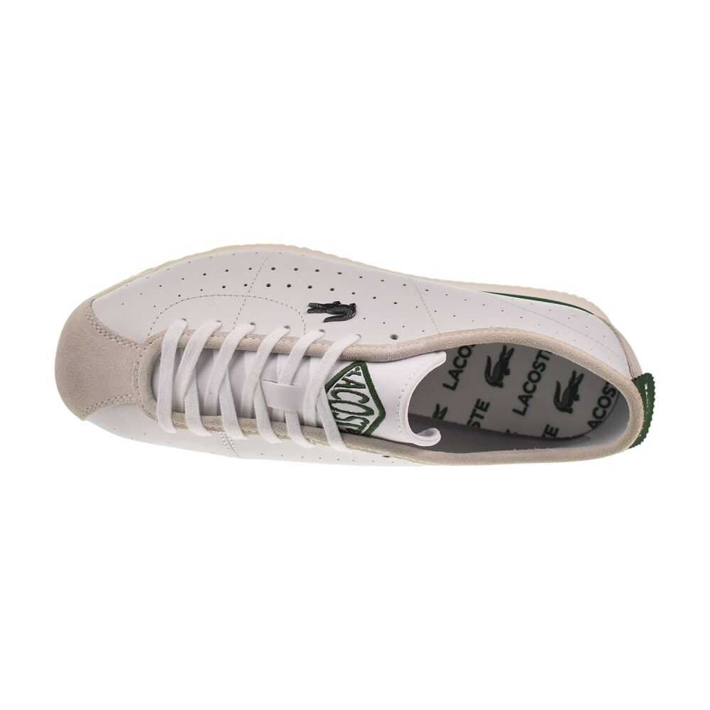 Lacoste Club-Low 125 SMA Men's Shoes White/Green 749sma0042-1r5