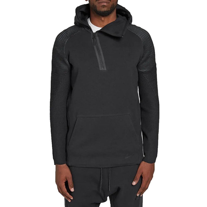 NIKEテック Nike Tech Fleece Men's Long Funnel Zip Hoodie Black 805655-010
