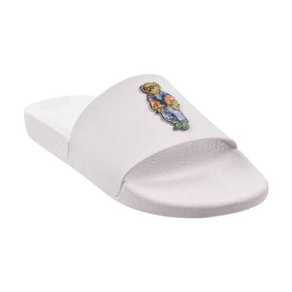 Polo Ralph Lauren Bear Men's Slides White/Beach 809p09762-001