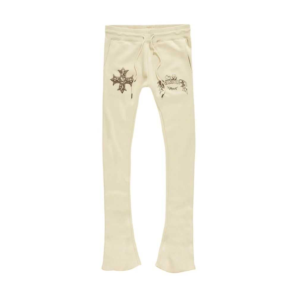 See You In Paradise SYIP Tour Stacked Men's Sweatpants Khaki 8261l-khaki
