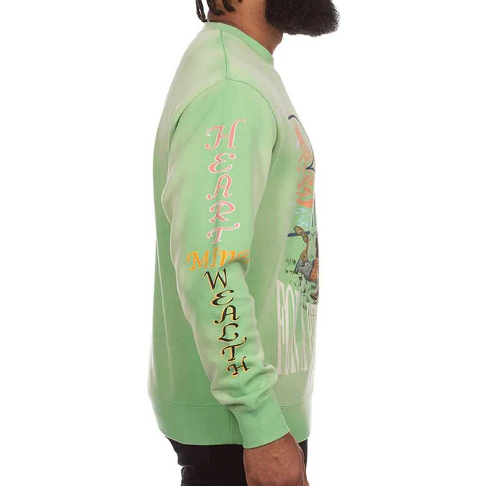 Billionaire Boys Club Tomorrow Sunset Men's Sweatshirt Green 841-9302-ag