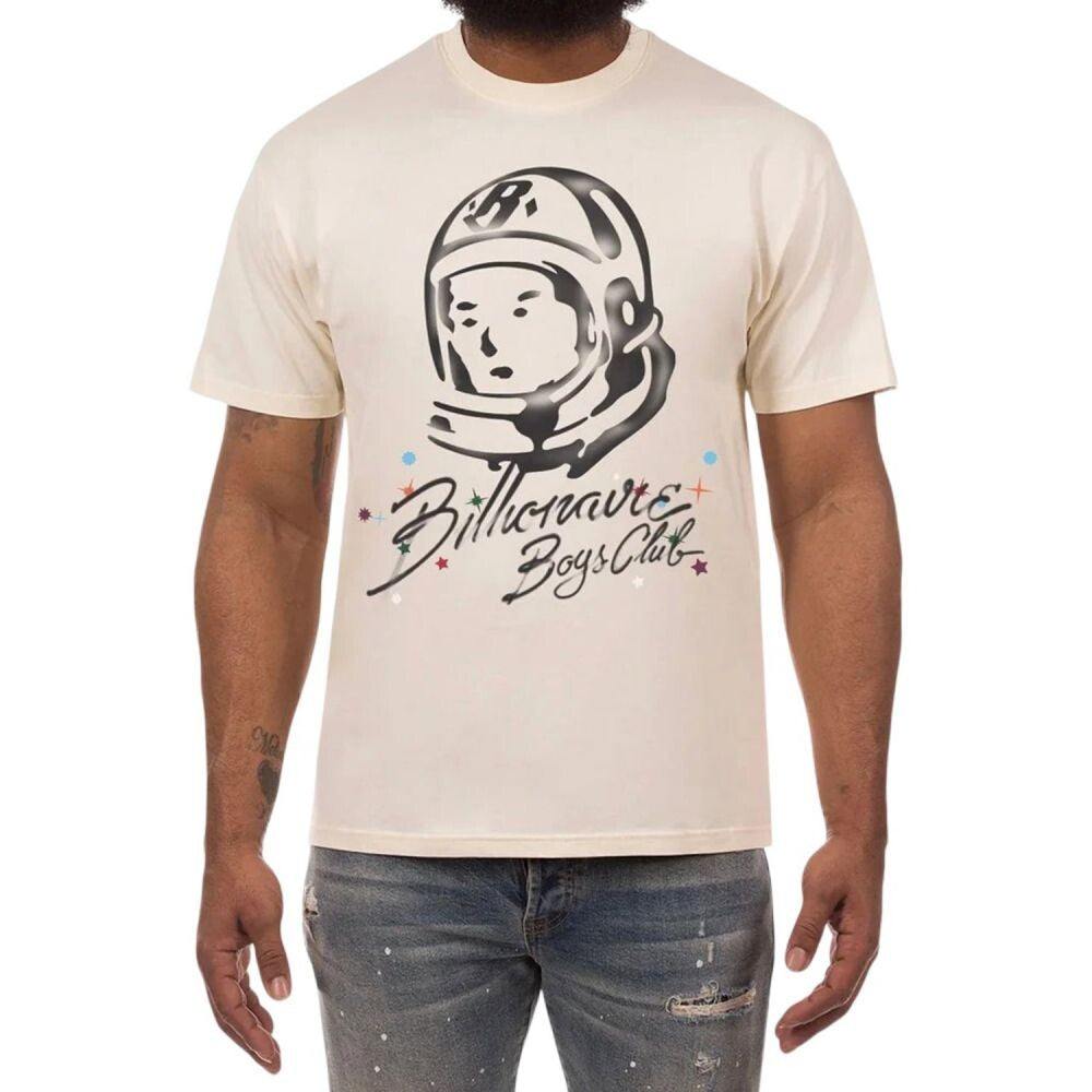Billionaire Boys Club Helmet SS Men's T-Shirt Whisper White 851-9209-ww
