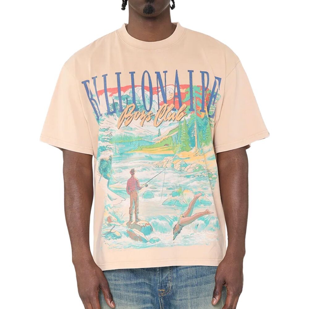 Billionaire Boys Club Outdoors SS Kint Men's T-Shirt Gardenia 861-3314-gardenia