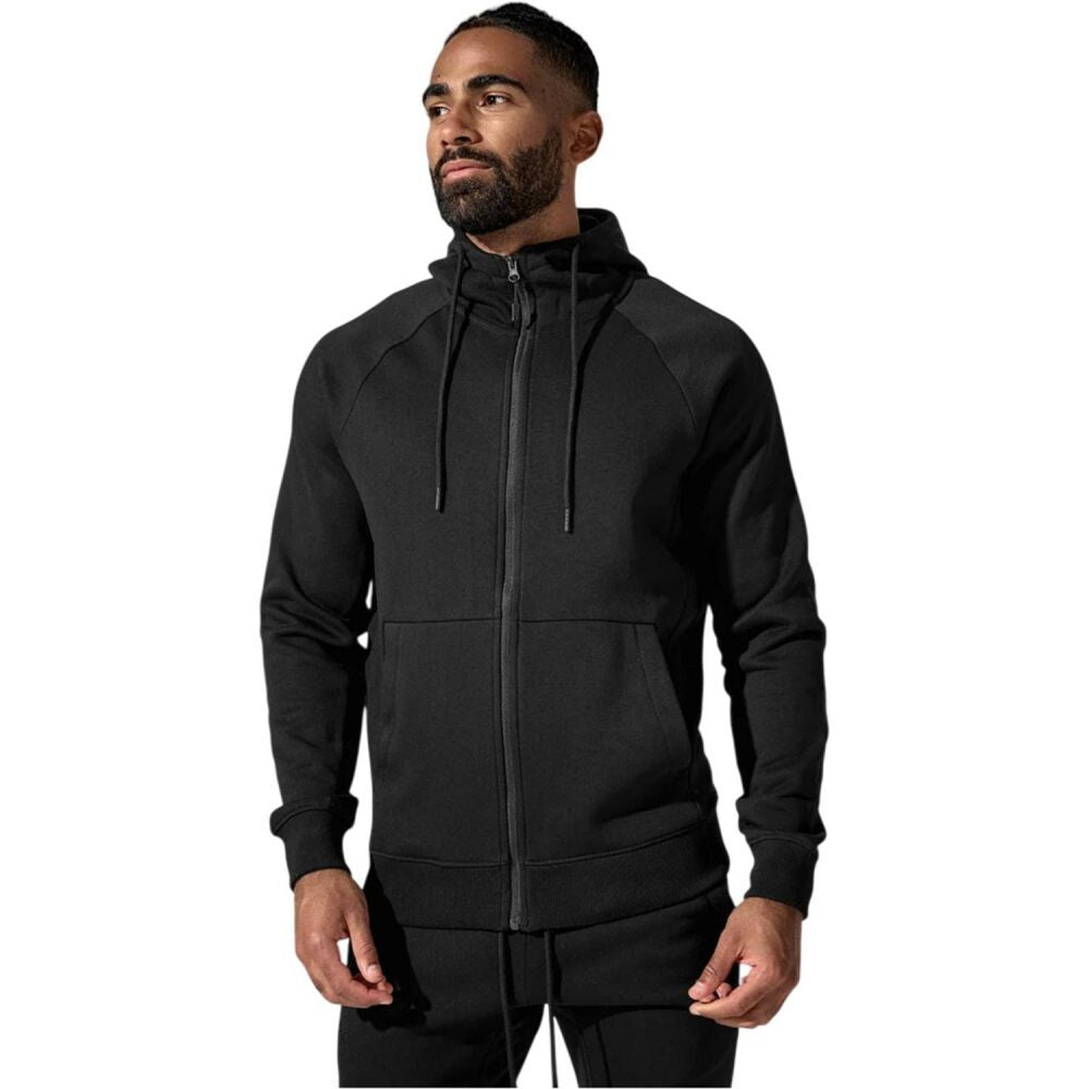 Jordan Craig Fleece Zipper Men's Hoodie Black 8890h-blk