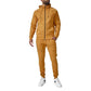 Jordan Craig Fleece Zipper Men's Hoodie Cognac 8890h-cognac