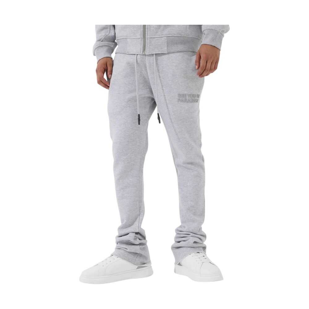 See You In Paradise Stacked Men's Sweatpants Heather Grey 8899l-hg
