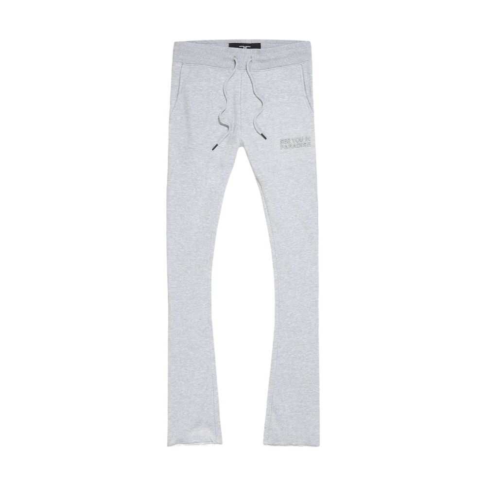 See You In Paradise Stacked Men's Sweatpants Heather Grey 8899l-hg