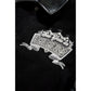 See You In Paradise Quilted PU Tiger Men's Varsity Jacket Noir 91667-noir