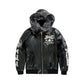 See You In Paradise Brooklyn Rhinestone Men's Jacket Black 91681-black