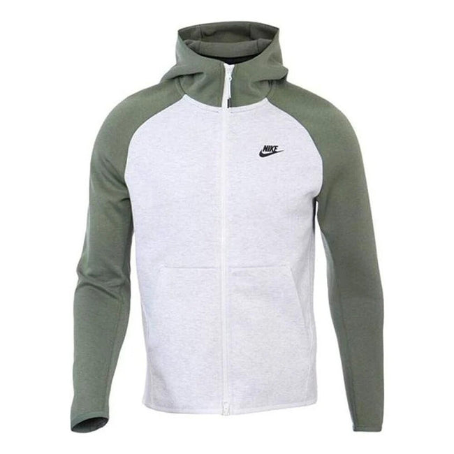Nike Sportswear Tech Fleece Full Zip Men's Hoodie White/Green 928483-053