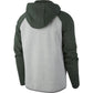 Nike Sportswear Tech Fleece Full Zip Men's Hoodie Grey/Green 928483-065
