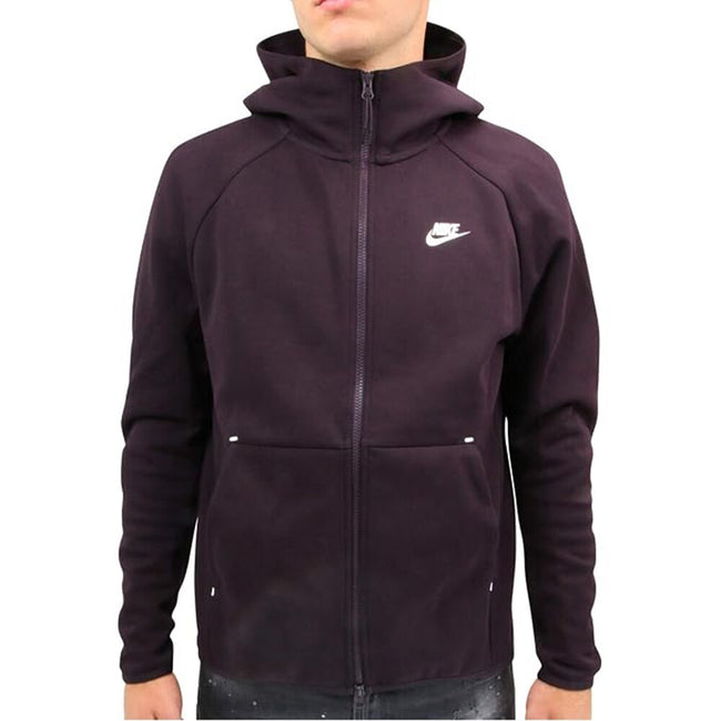Nike Sportswear Tech Fleece Full Zip Men's Hoodie Burgundy 928483-659