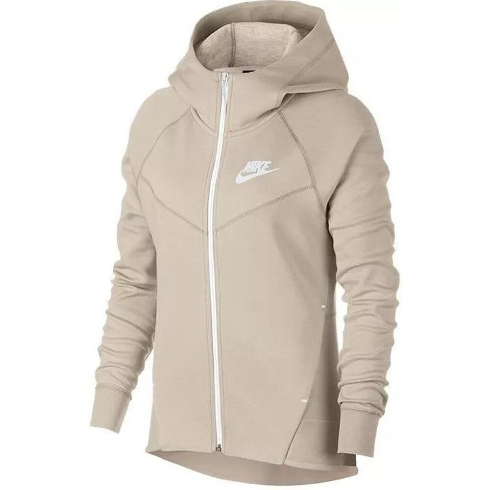 Nike Tech Fleece Full Zip Women's Hoodie Light Bone 930759-008