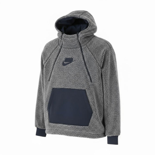 Nike Half Zip Sherpa Pullover Women's Hoodie Grey aj7284-027