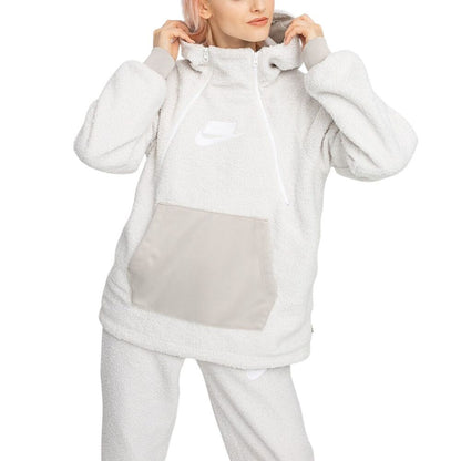 Nike Sportswear NSW Pullover Sherpa Zipper Hoodie Phantom aj7284-031