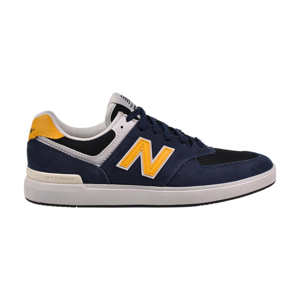 New Balance AM574 Men's Shoes Navy-Yellow