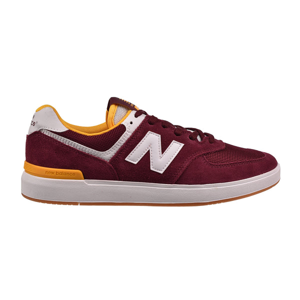 New Balance 574 'All Coasts" Men's Shoes Burgundy-White-Yellow