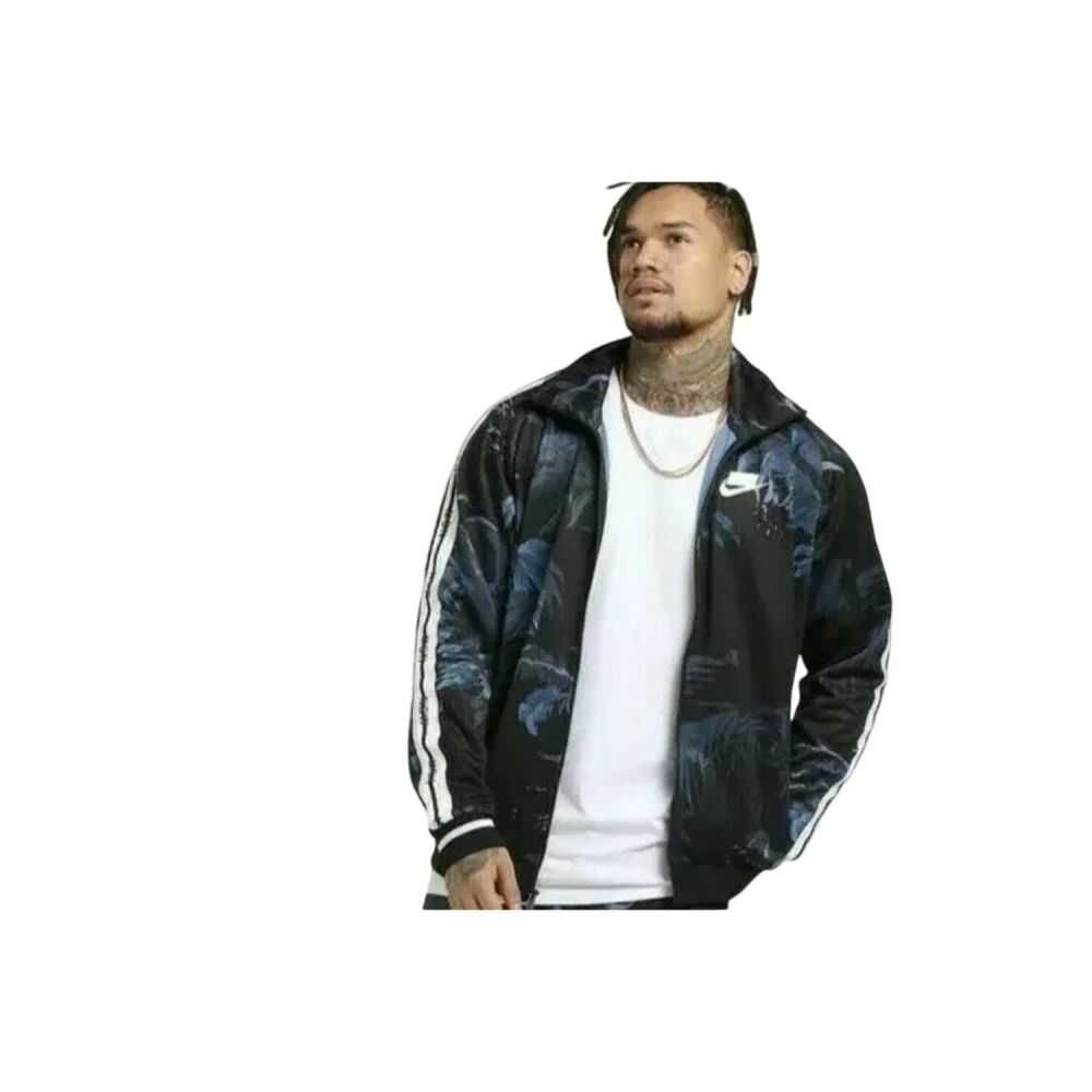 Nike NSW Printed Men's Track Jacket Black/Obsidian/White ar1611-010