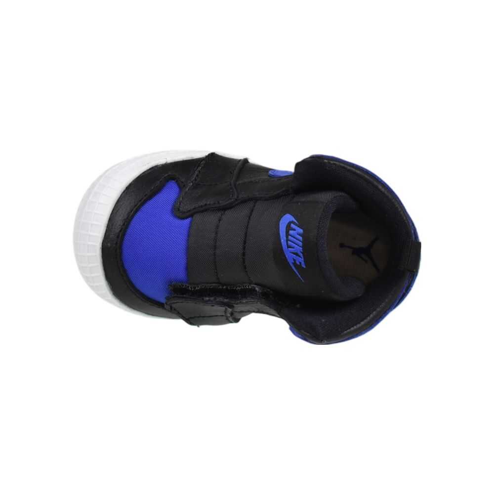 Jordan 1 Crib Bootie Black/Varsity Royal-White at3745-007