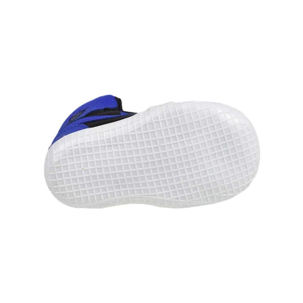 Jordan 1 Crib Bootie Black/Varsity Royal-White at3745-007