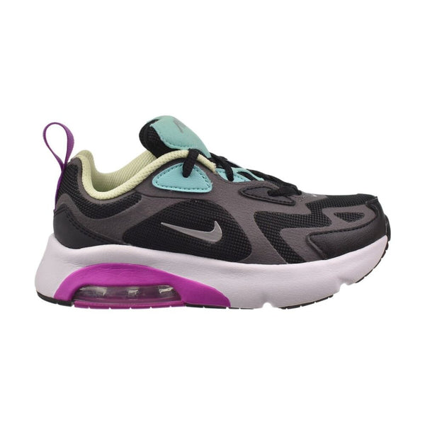 Nike Air Max 200 (PS) Little Kids' Shoes Black/Metallic Silver at5628-004
