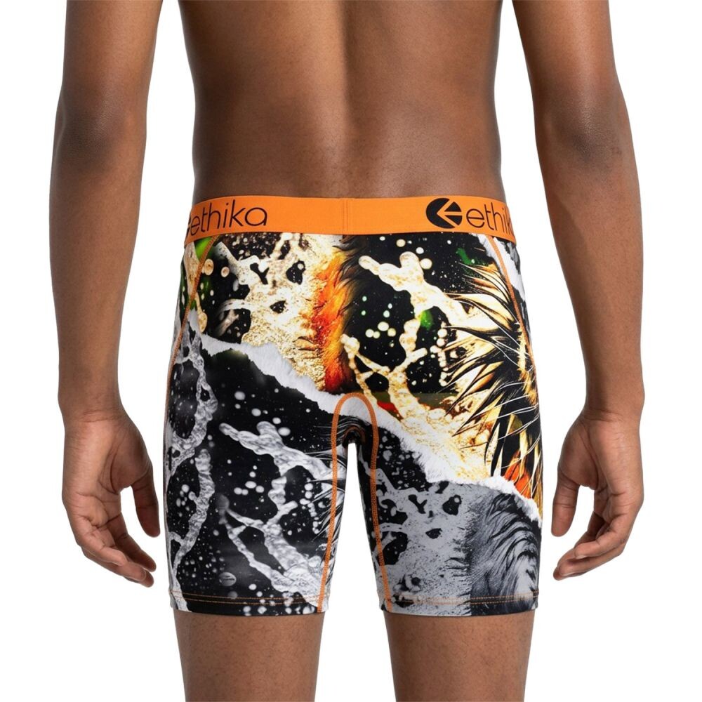 Ethika Tiger Temper Kids' Boxers Orange/Grey bfaaag2503-ogr