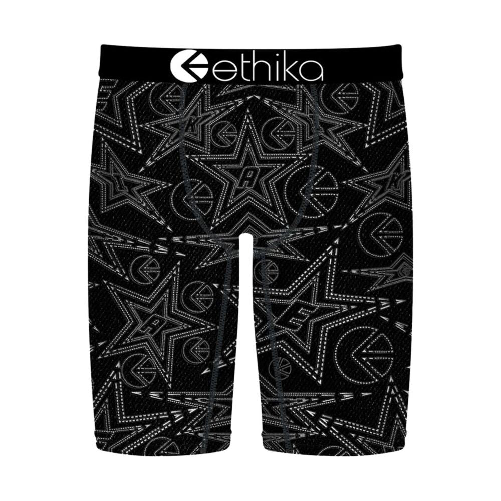 Ethika Good Denim Kids' Boxers Black/White bhoaaj2501-blw