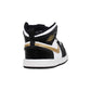 Jordan 1 Mid Se (TD) Toddlers' Shoes Black/Metallic Gold bq6933-007