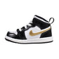 Jordan 1 Mid Se (TD) Toddlers' Shoes Black/Metallic Gold bq6933-007