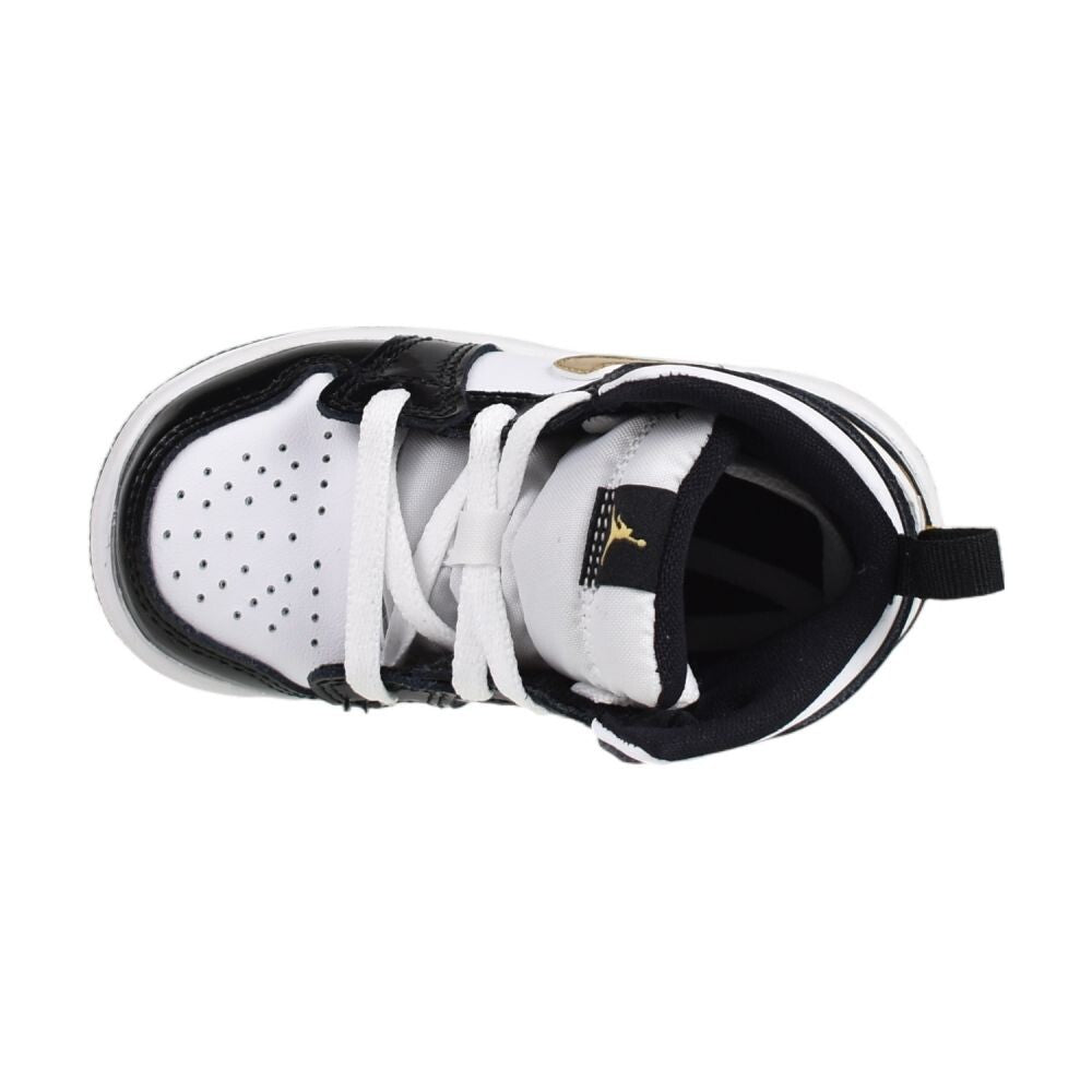 Jordan 1 Mid Se (TD) Toddlers' Shoes Black/Metallic Gold bq6933-007