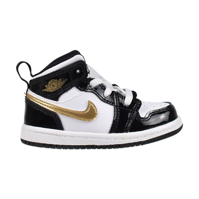 Jordan 1 Mid Se (TD) Toddlers' Shoes Black/Metallic Gold bq6933-007