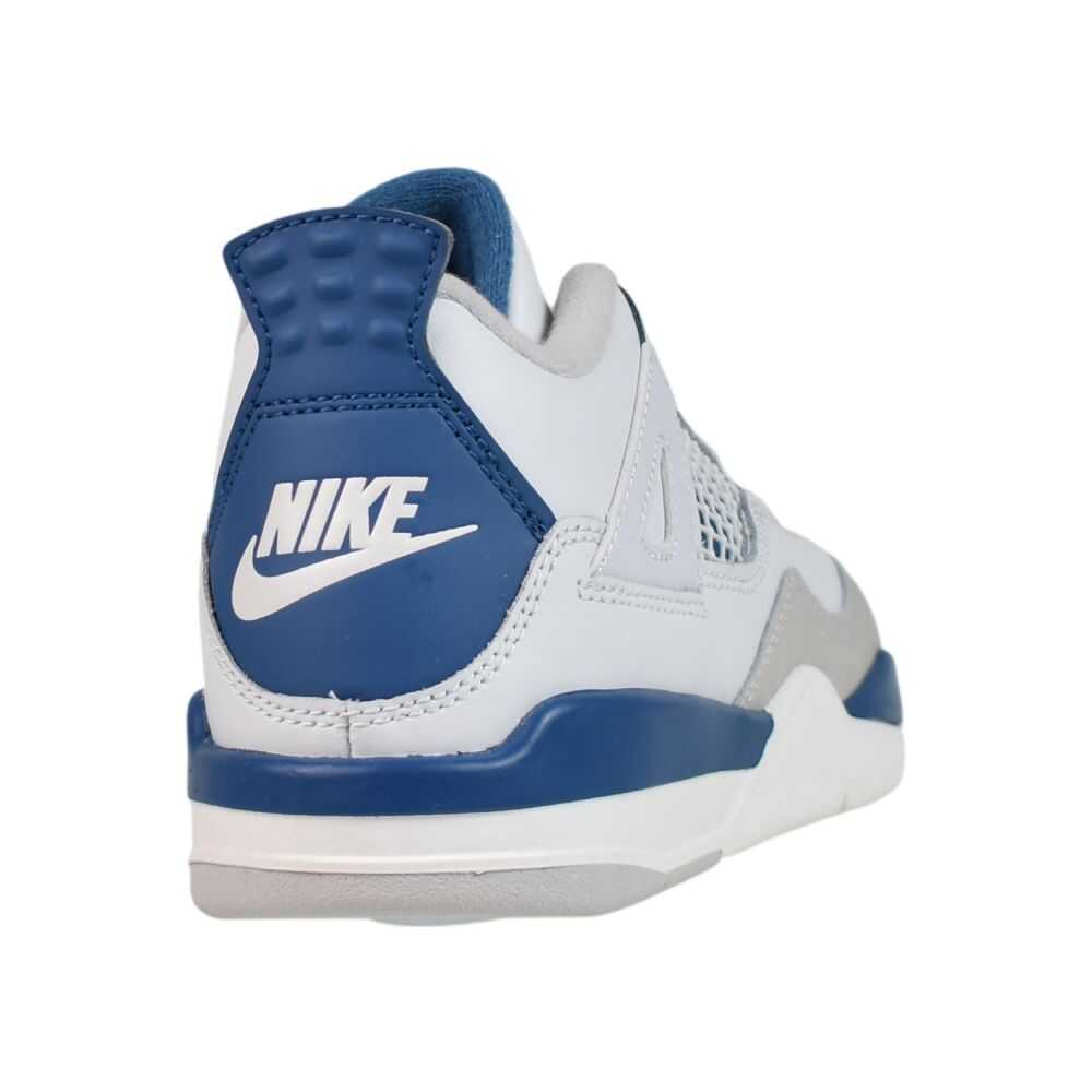 Jordan 4 Retro (PS). Little Kids' Shoes Off White/Military Blue bq7669-141