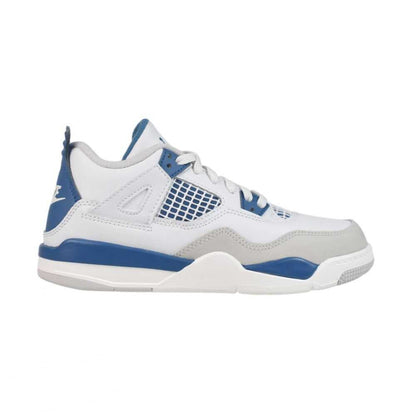Jordan 4 Retro (PS). Little Kids' Shoes Off White/Military Blue bq7669-141