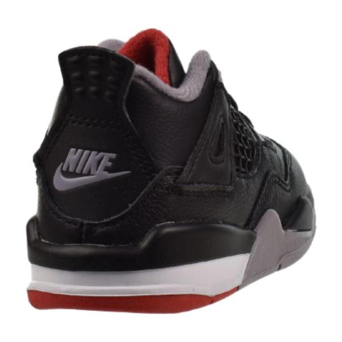 Air Jordan Retro 4 "Bred Reimagined" (TD) Toddler Shoes Black-Cement Grey