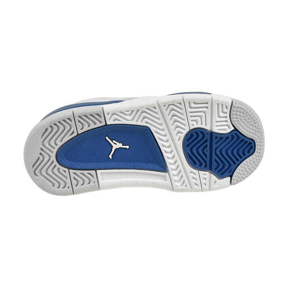 Jordan 4 Retro (TD) Toddlers' Shoes Off White/Military Blue bq7670-141