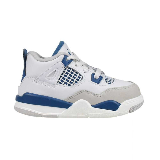 Jordan 4 Retro (TD) Toddlers' Shoes Off White/Military Blue bq7670-141
