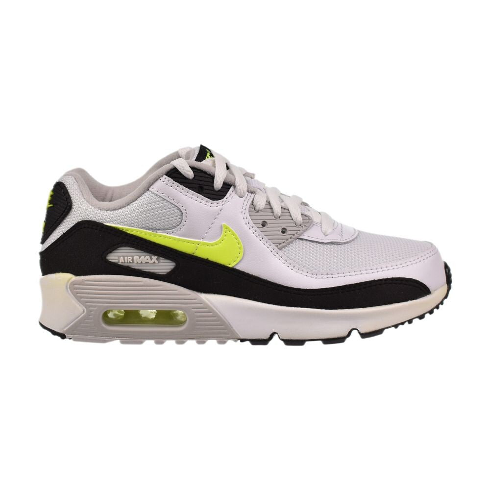 Nike Air Max 90 (GS) Big Kids' Shoes White-Hot Lime cd6864-109