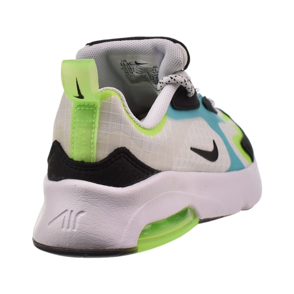 Nike Air Max 200 SE (PS) Kids' Shoes White/Black-Electric Green cj4037-101