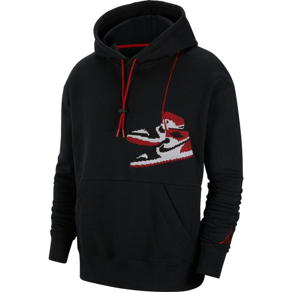 Air Jordan 1 Retro Jumpman Holiday Men's Hoodie Black  ct3457-010