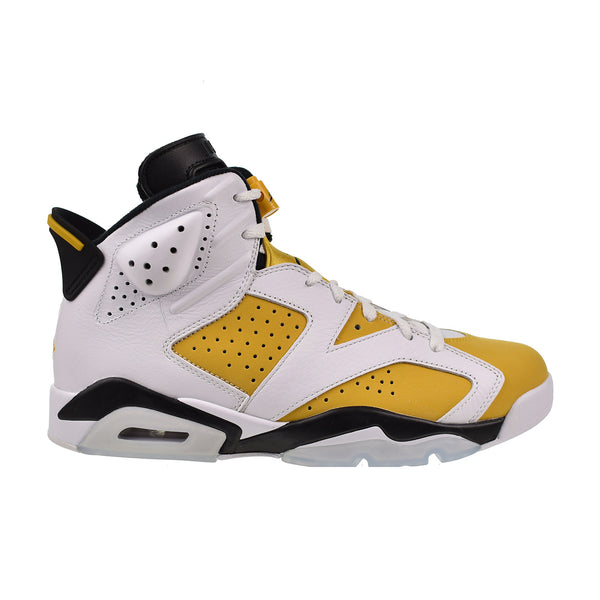 Air Jordan 6 Retro Men's Shoes Yellow Ochre-Black-White