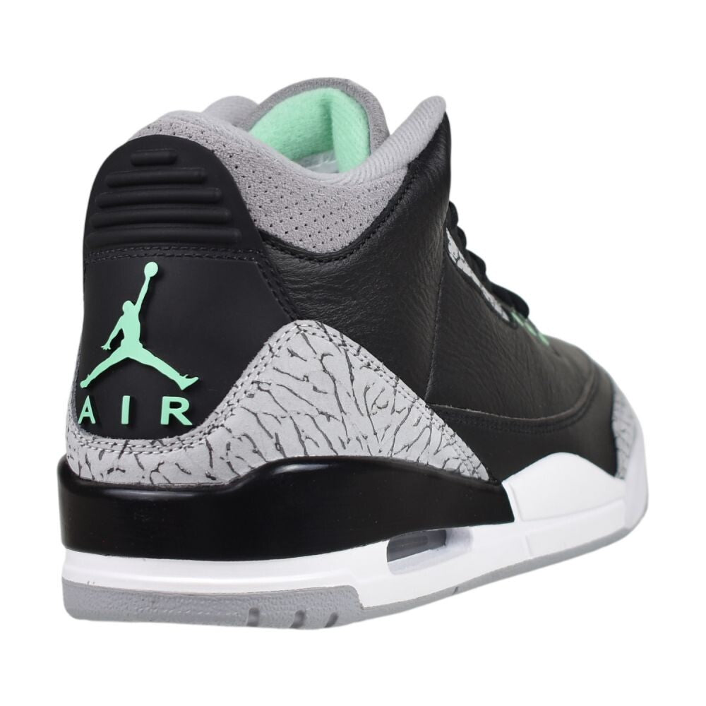 Air Jordan 3 Retro Men's Shoes Black/Green Glow ct8532-031