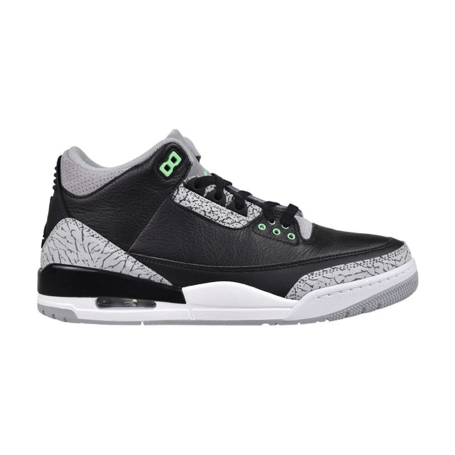 Air Jordan 3 Retro Men's Shoes Black/Green Glow ct8532-031