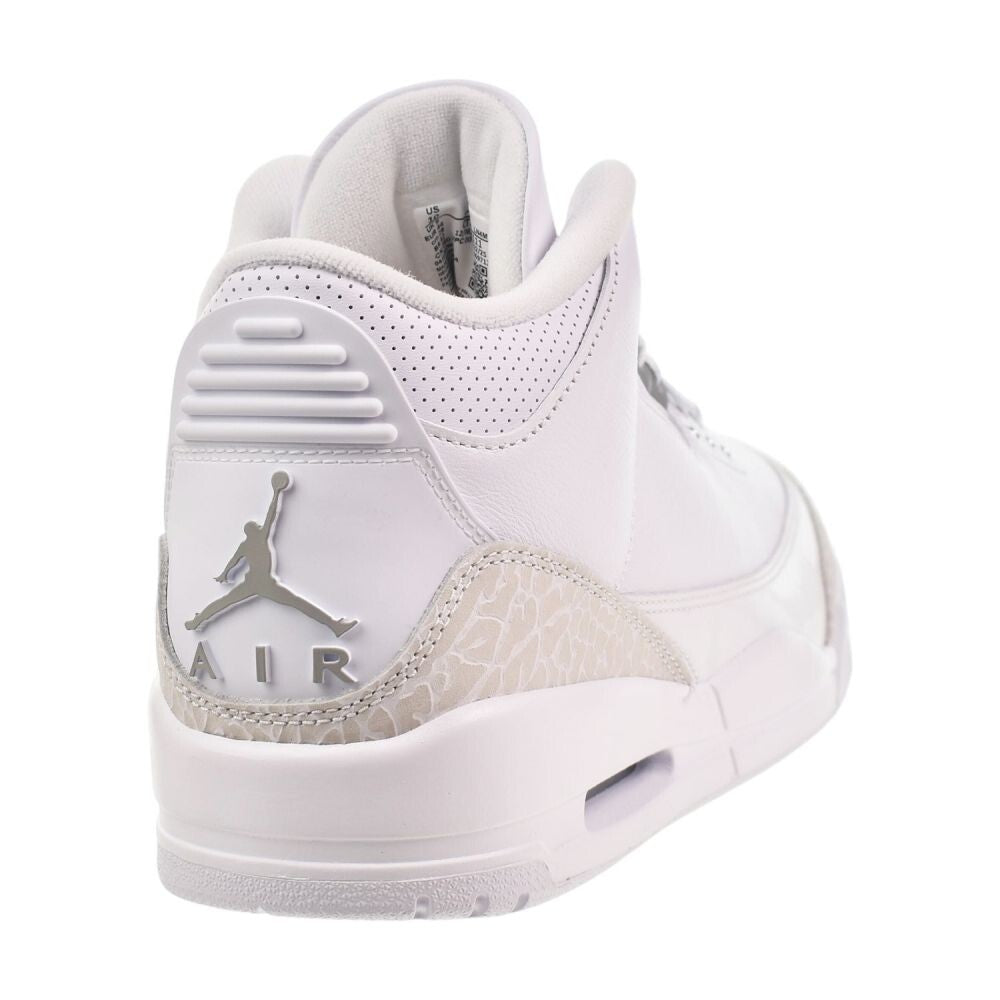 Jordan 3 Retro "Pure Money" Men's Shoes White/Metallic Silver ct8532-111