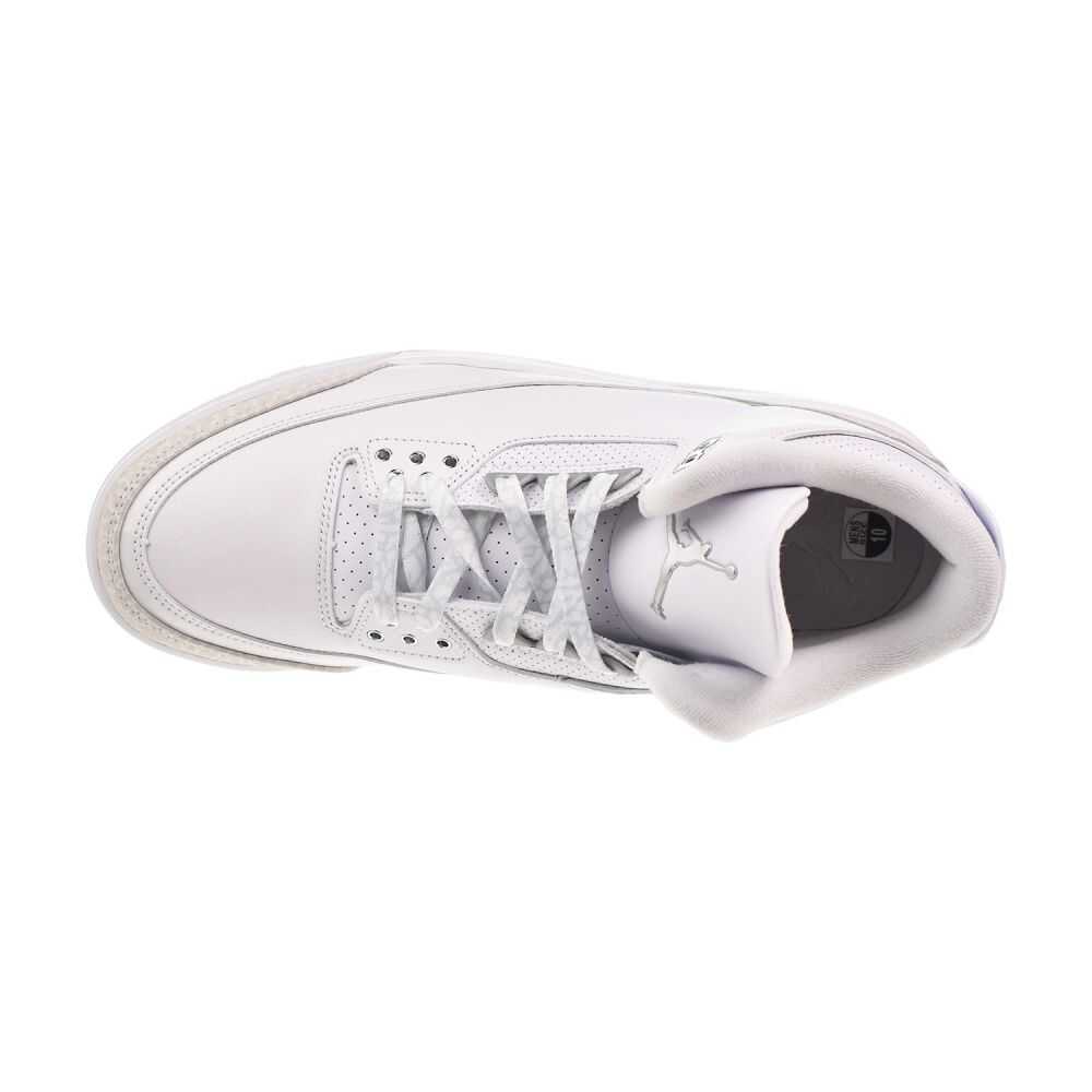 Jordan 3 Retro "Pure Money" Men's Shoes White/Metallic Silver ct8532-111