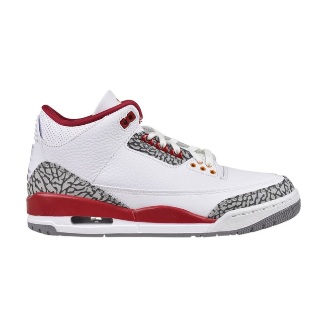 Air Jordan 3 Retro Men's Shoes White/Lt Curry-Cardinal Red ct8532-126