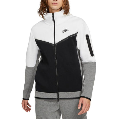 Nike Fleece Full-Zip Men's Hoodie White/Black cu4489-101