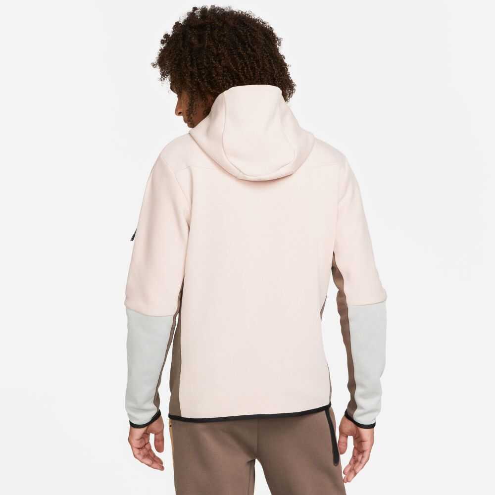 Nike Tech Fleece Full-Zip Men's Hoodie Pink-Driftwood cu4489-601