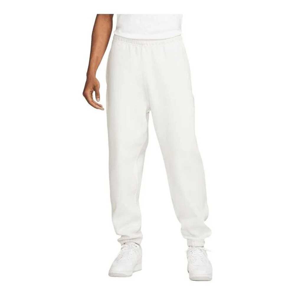 Nike Solo Swoosh Fleece Men's Pants White cw5460-030