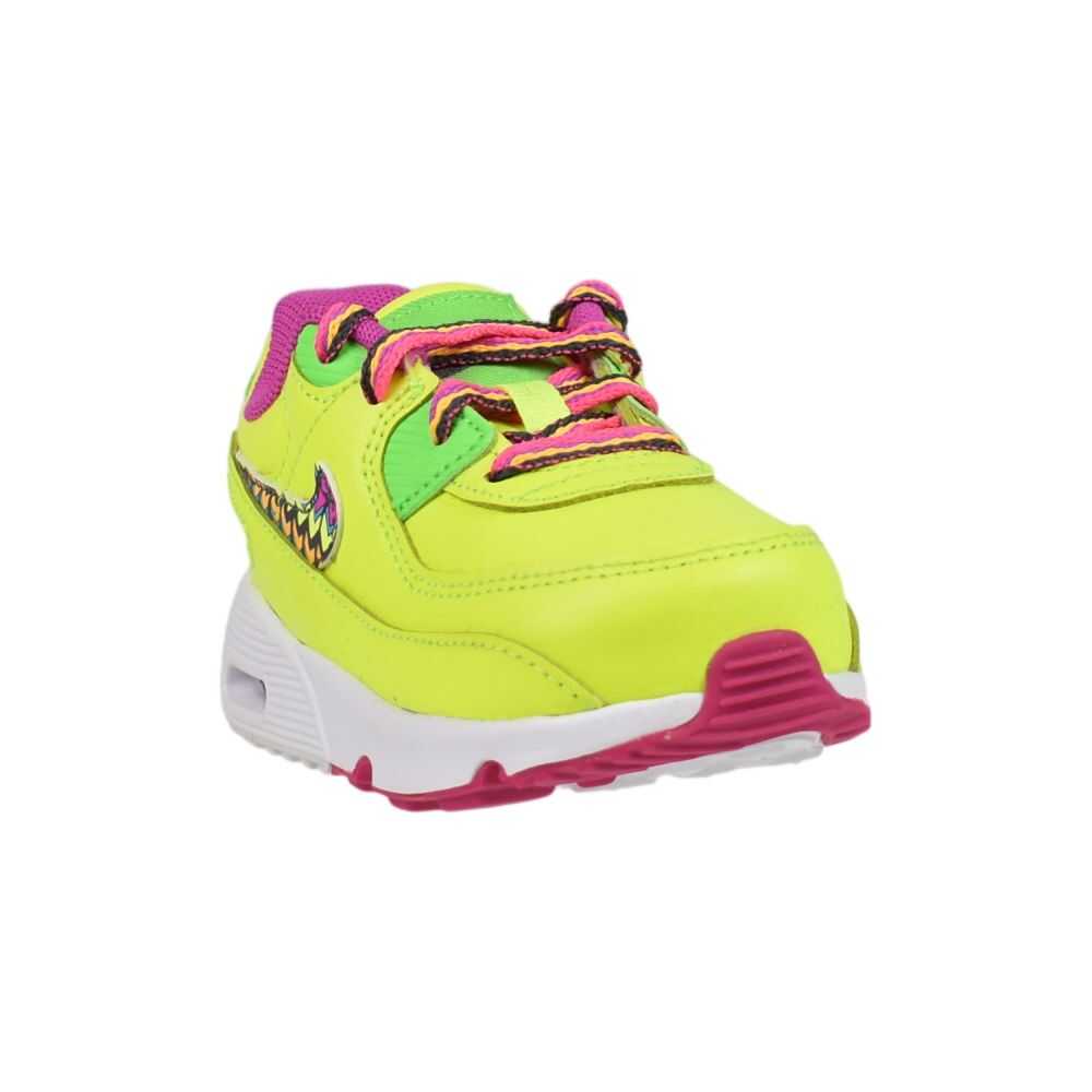 Nike Air Max 90 LTR (TD) Toddlers' Shoes Volt/Multi-Color-Pink cw5798-700