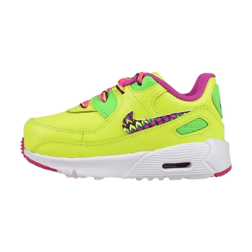 Nike Air Max 90 LTR (TD) Toddlers' Shoes Volt/Multi-Color-Pink cw5798-700